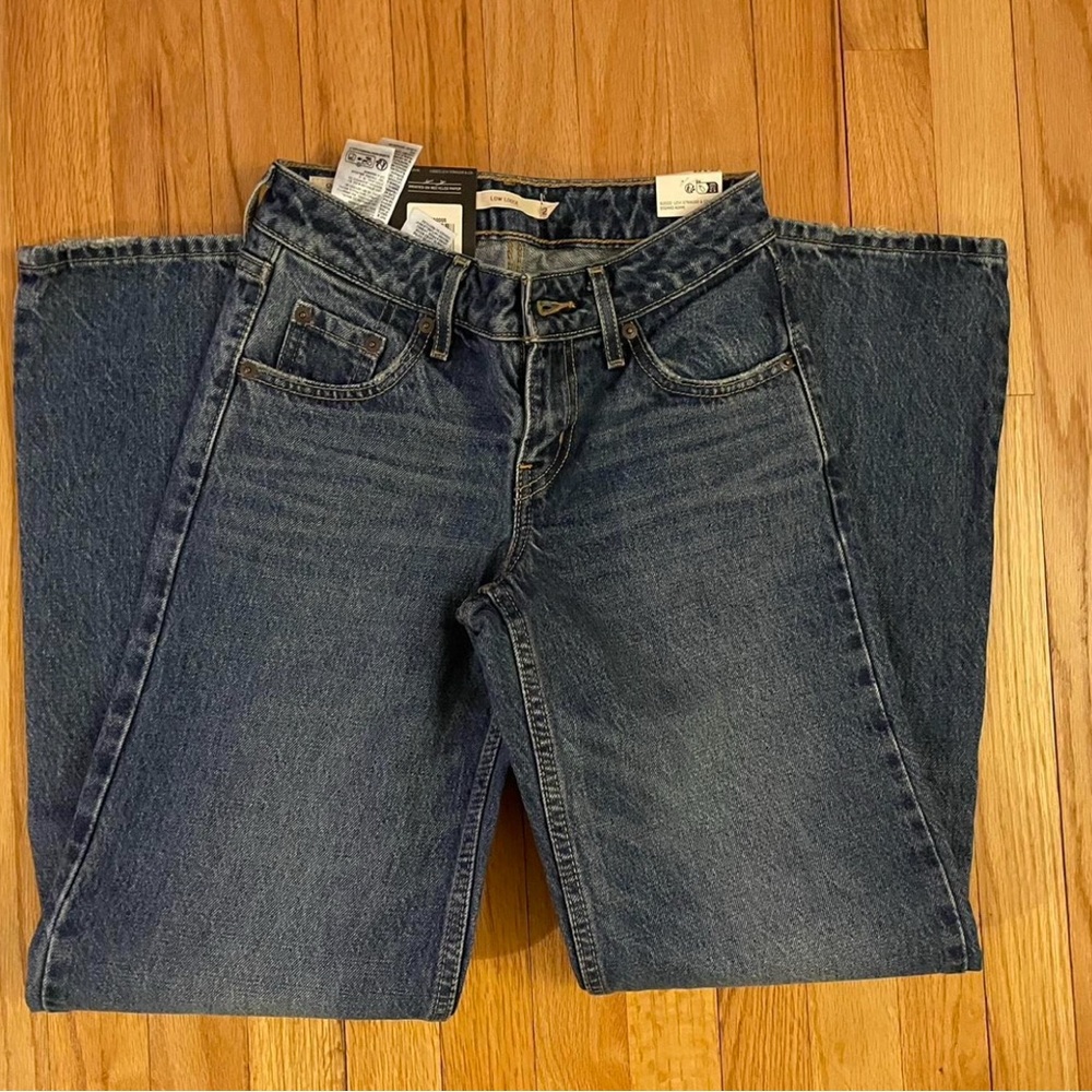 Levi's Dark Blue Low Loose Jeans